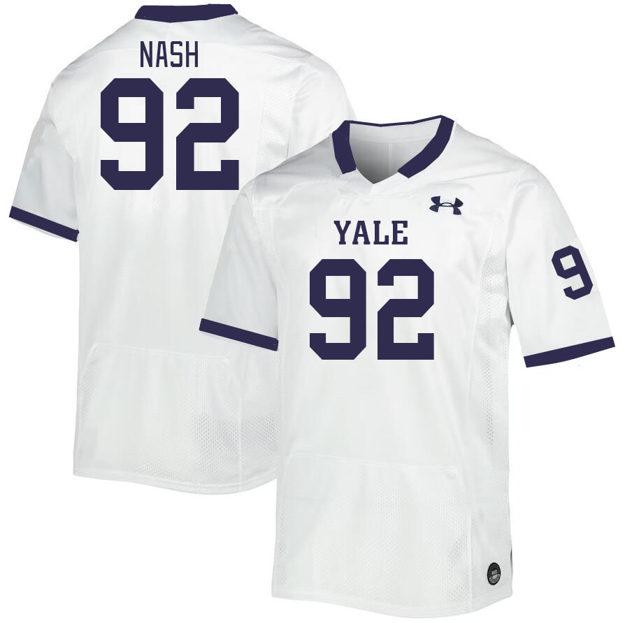 Men-Youth #92 Joseph Nash Yale Bulldogs 2023 College Football Jerseys Stitched-White